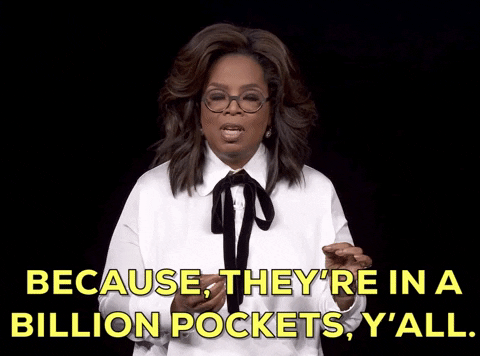 Oprah said it best. Source: Apple